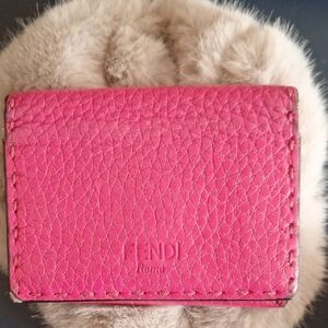 Fendi Pink Leather Wallet